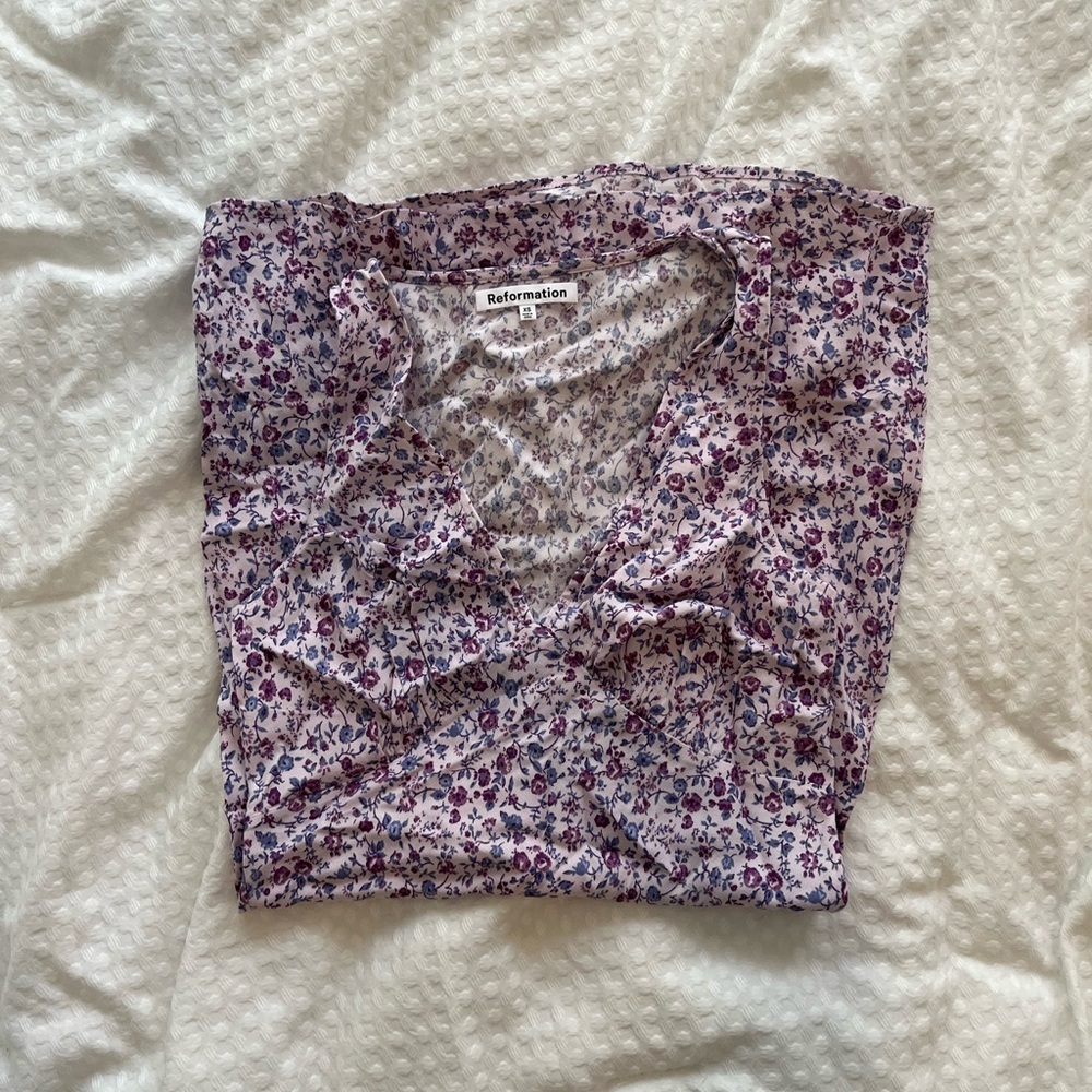 Reformation Calix Dress in Muse